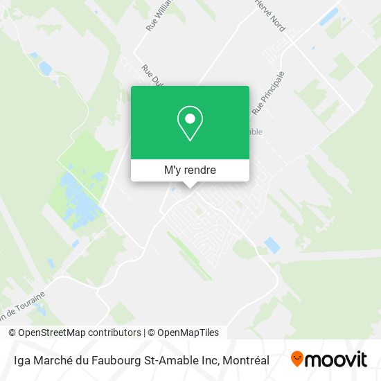 Iga Marché du Faubourg St-Amable Inc plan