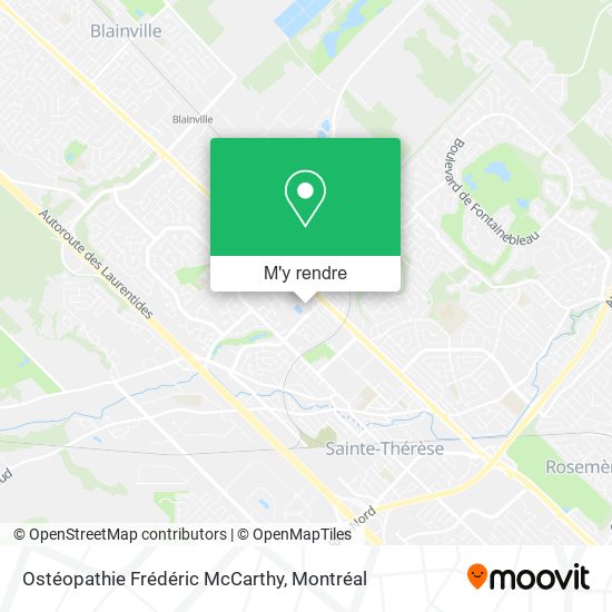 Ostéopathie Frédéric McCarthy plan