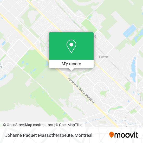 Johanne Paquet Massothérapeute plan