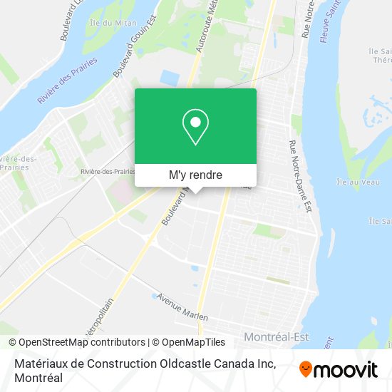 Matériaux de Construction Oldcastle Canada Inc plan