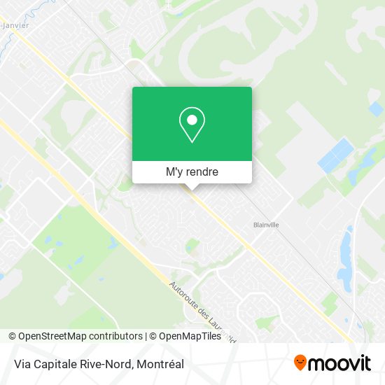 Via Capitale Rive-Nord plan