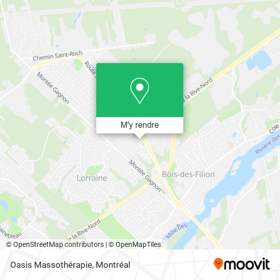 Oasis Massothérapie plan