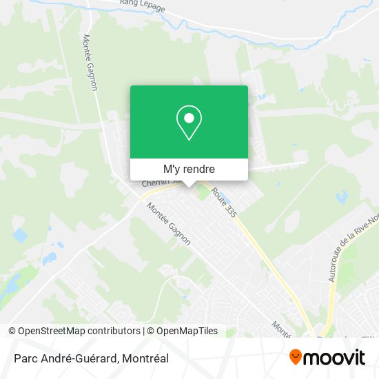 Parc André-Guérard plan