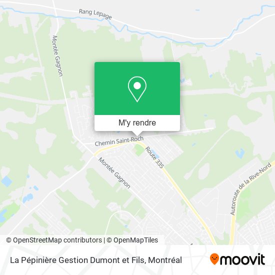 La Pépinière Gestion Dumont et Fils plan