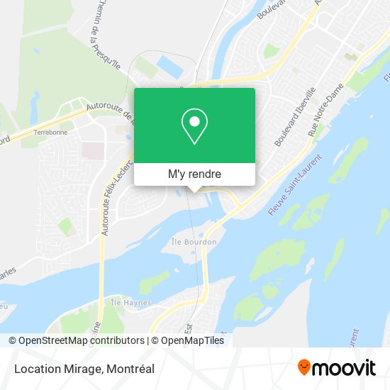 Location Mirage plan