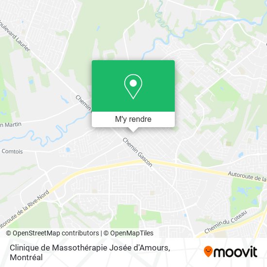 Clinique de Massothérapie Josée d'Amours plan
