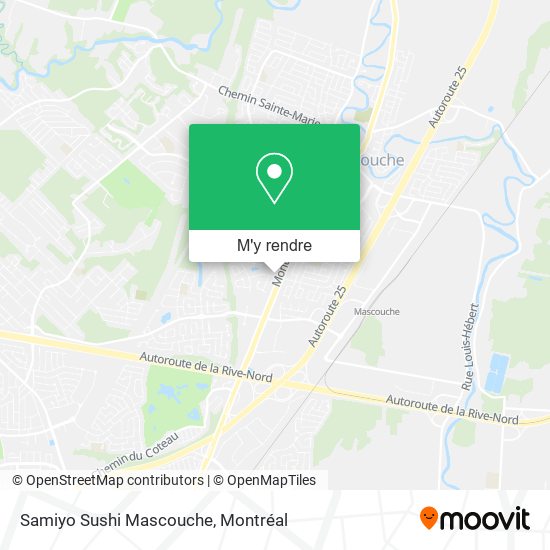 Samiyo Sushi Mascouche plan