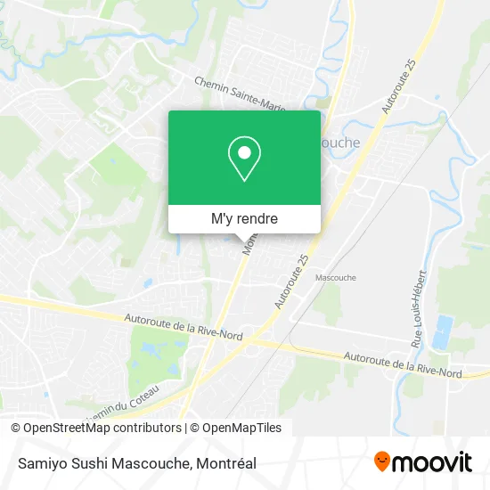 Samiyo Sushi Mascouche plan