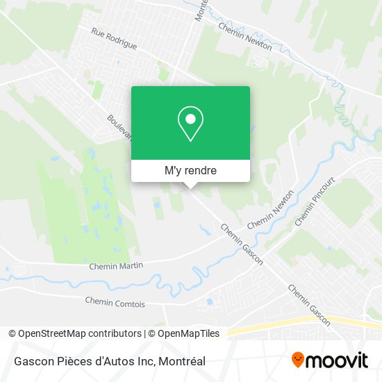 Gascon Pièces d'Autos Inc plan