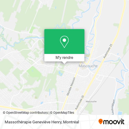 Massothérapie Geneviève Henry plan