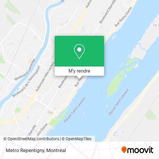 Metro Repentigny plan