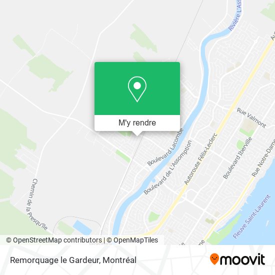 Remorquage le Gardeur plan