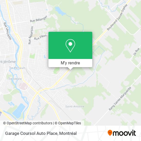 Garage Coursol Auto Place plan