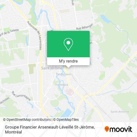 Groupe Financier Arseneault-Léveillé St-Jérôme plan