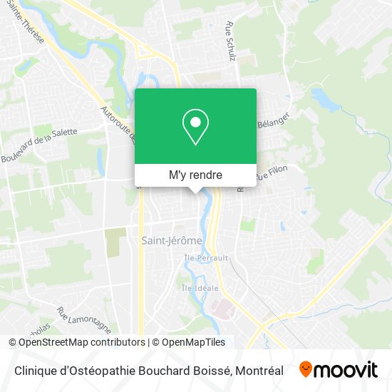 Clinique d'Ostéopathie Bouchard Boissé plan