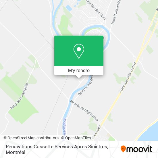 Renovations Cossette Services Après Sinistres plan