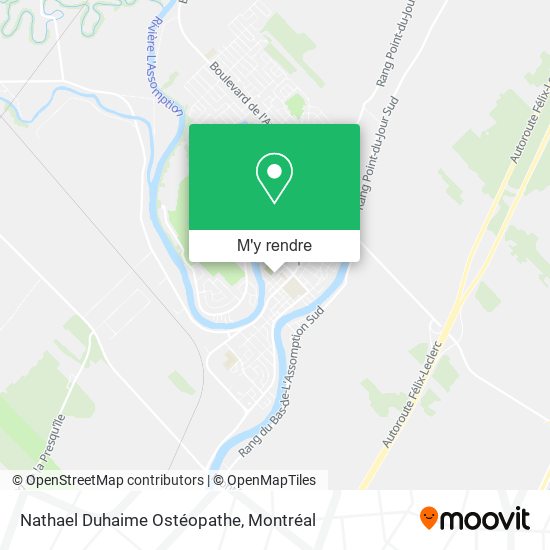 Nathael Duhaime Ostéopathe plan