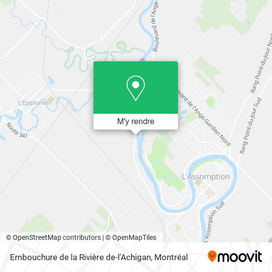 Embouchure de la Rivière de-l'Achigan plan