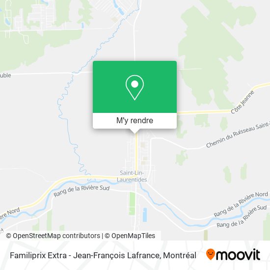 Familiprix Extra - Jean-François Lafrance plan