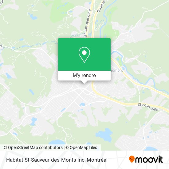 Habitat St-Sauveur-des-Monts Inc plan