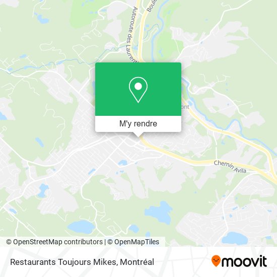 Restaurants Toujours Mikes plan