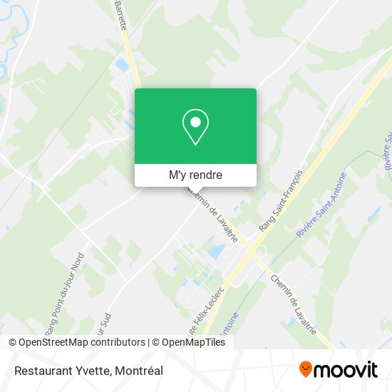 Restaurant Yvette plan