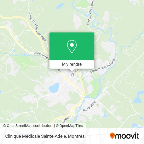 Clinique Médicale Sainte-Adèle plan