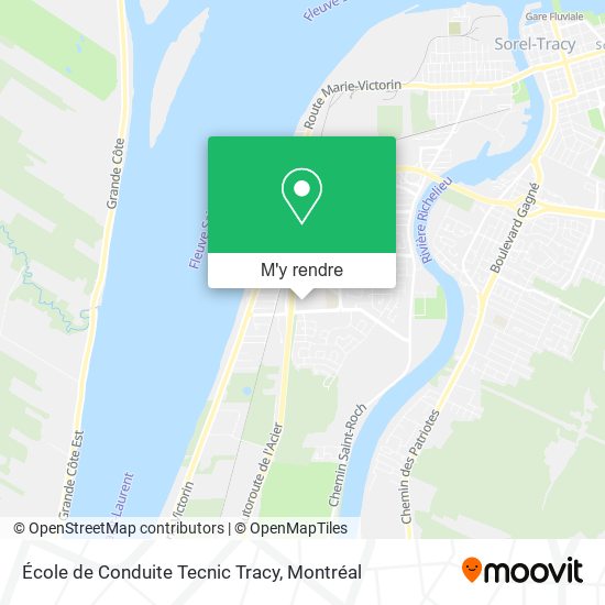 École de Conduite Tecnic Tracy plan