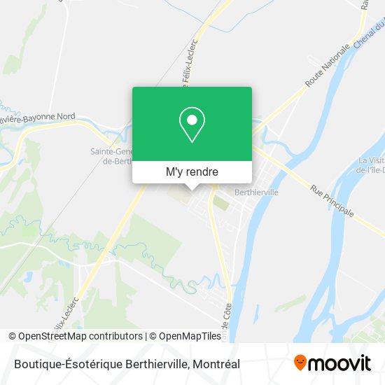 Boutique-Ésotérique Berthierville plan