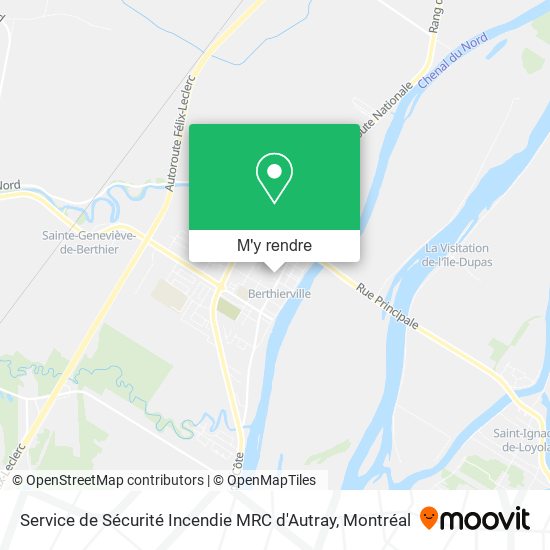 Service de Sécurité Incendie MRC d'Autray plan