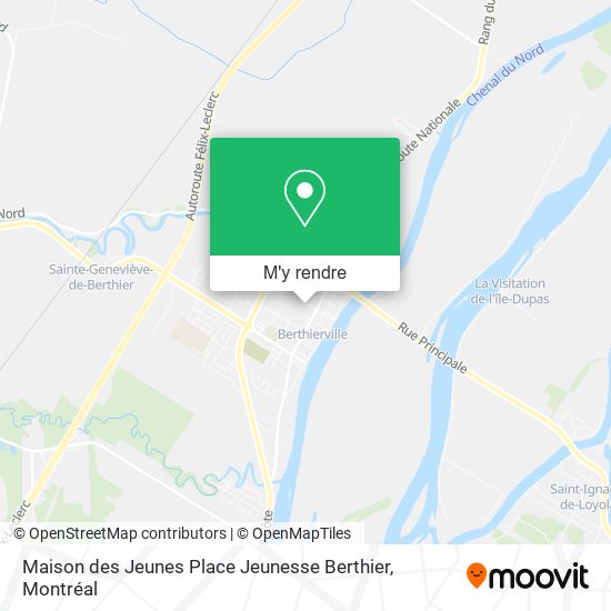 Maison des Jeunes Place Jeunesse Berthier plan