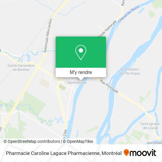 Pharmacie Caroline Lagace Pharmacienne plan