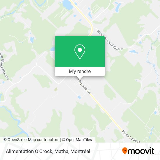 Alimentation O'Crock, Matha plan