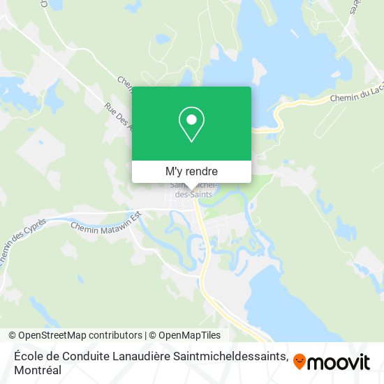 École de Conduite Lanaudière Saintmicheldessaints plan