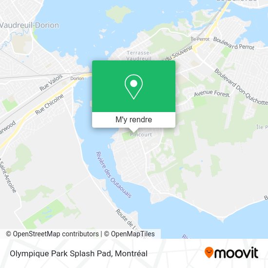Olympique Park Splash Pad plan