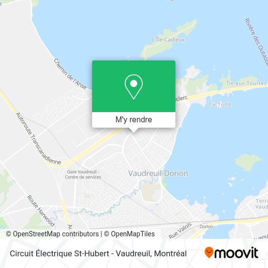 Circuit Électrique St-Hubert - Vaudreuil plan