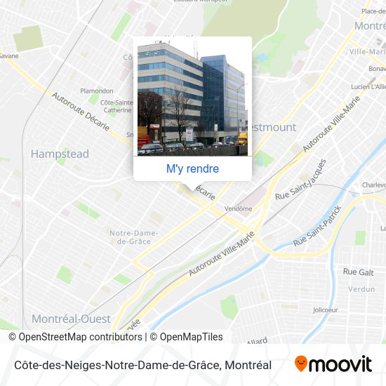 Côte-des-Neiges-Notre-Dame-de-Grâce plan