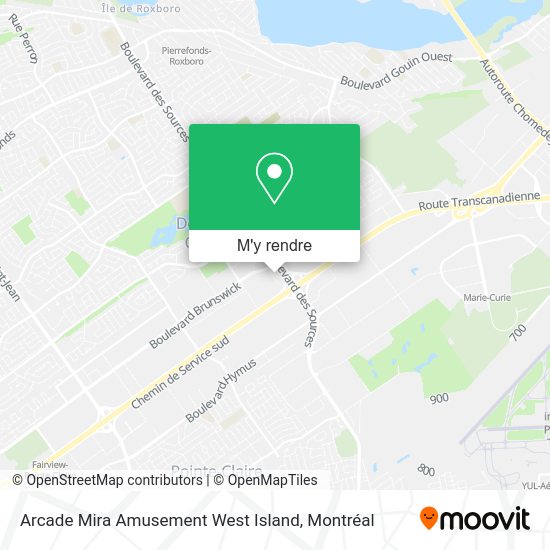 Arcade Mira Amusement West Island plan