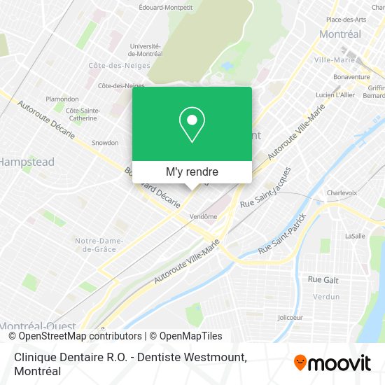 Clinique Dentaire R.O. - Dentiste Westmount plan