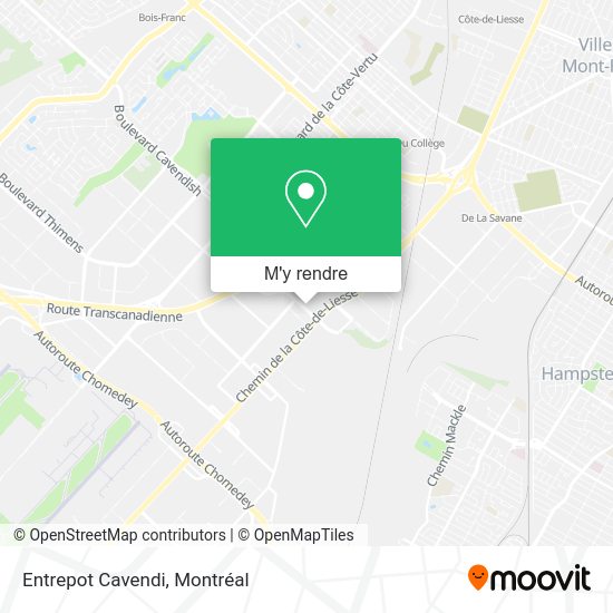 Entrepot Cavendi plan