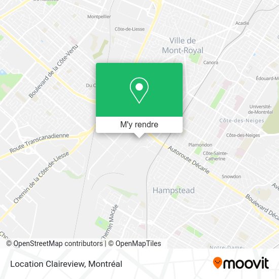 Location Claireview plan