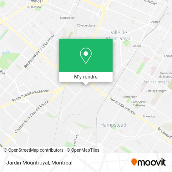Jardin Mountroyal plan