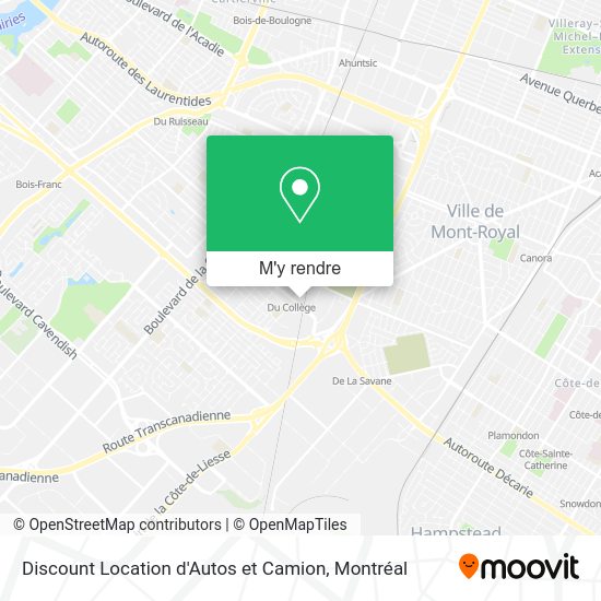 Discount Location d'Autos et Camion plan
