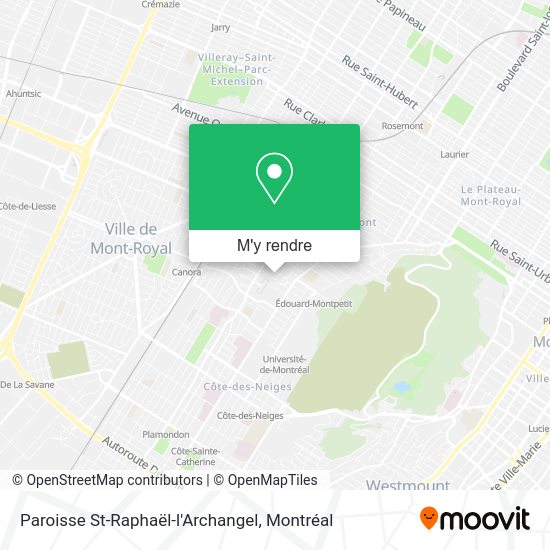 Paroisse St-Raphaël-l'Archangel plan