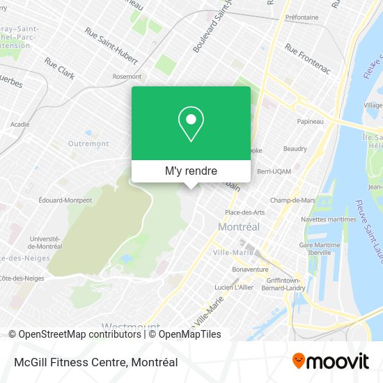 McGill Fitness Centre plan