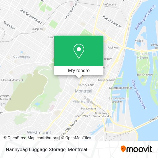 Nannybag Luggage Storage plan