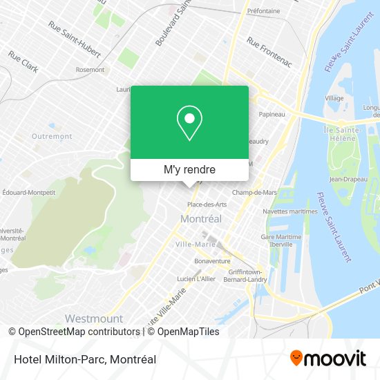 Hotel Milton-Parc plan