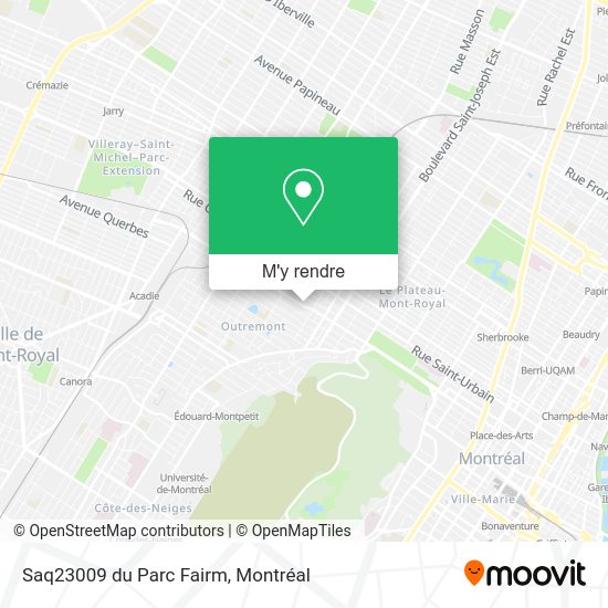 Saq23009 du Parc Fairm plan