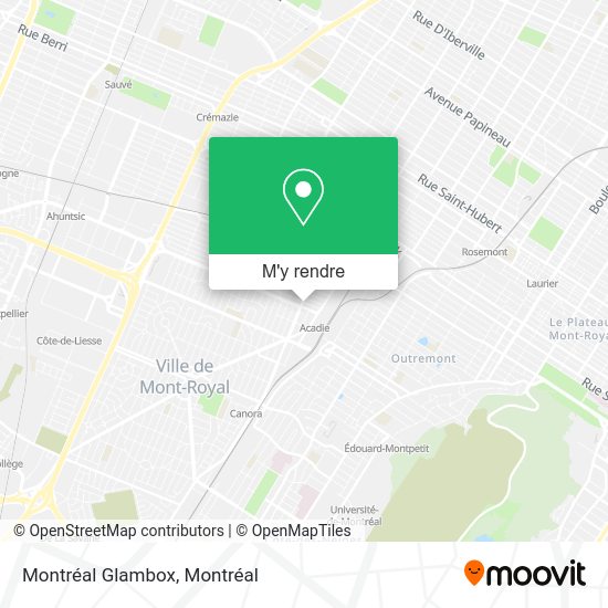 Montréal Glambox plan