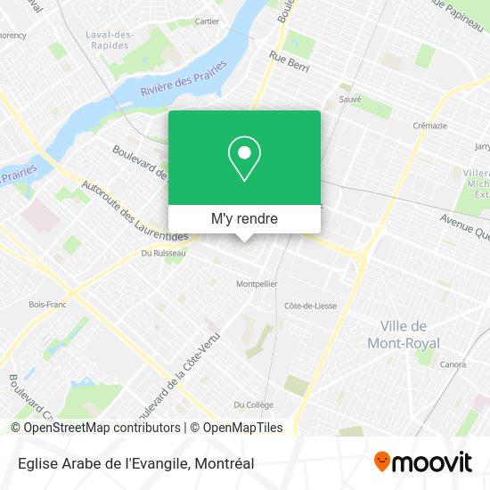 Eglise Arabe de l'Evangile plan